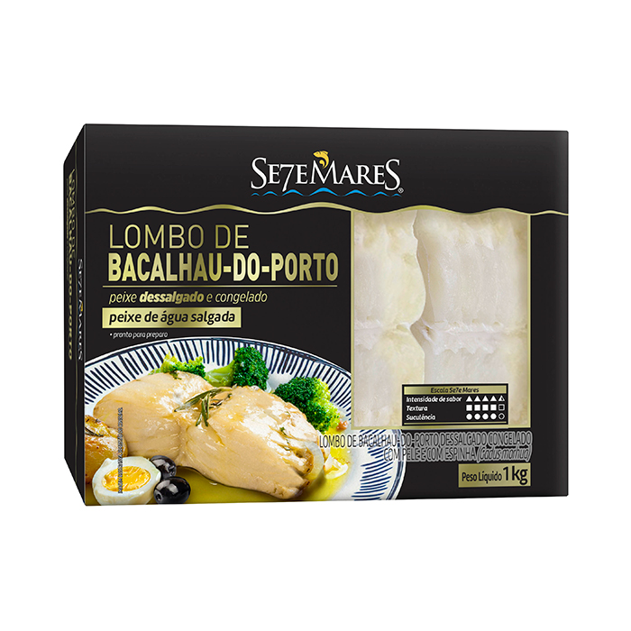 Lombo de bacalhau-do-porto dessalgado